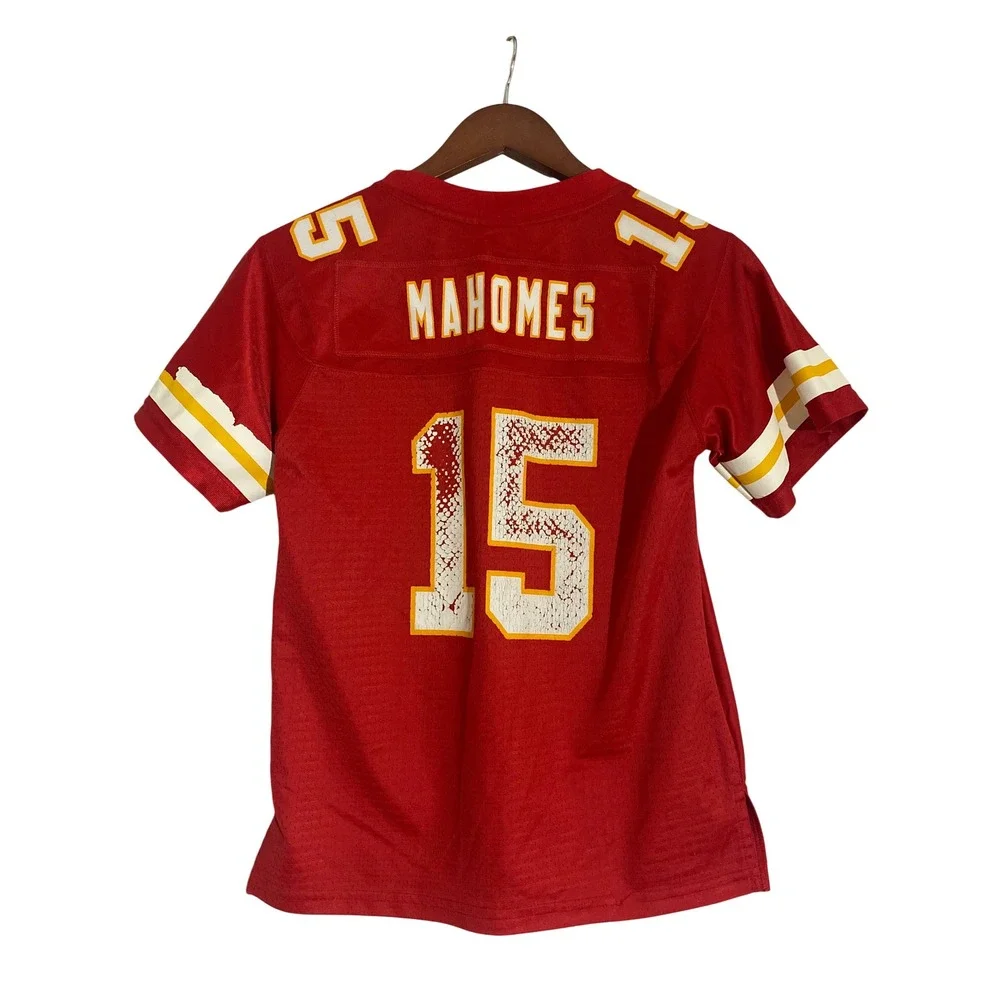 NFL Pro Line Patrick Mahomes Jersey Youth M Red Fair Kansas City Chiefs 15